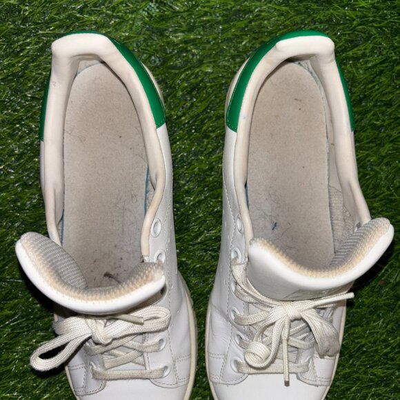 addias stan smith shoes womens 6 green white casual sneaker fashion - Picture 7 of 10